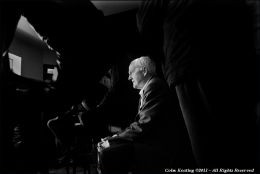 Enjoying the music in Donal's Bar, at Féile Frank McGann