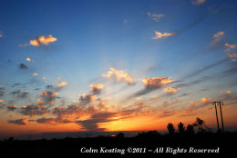 Sunset from Easton Roundabout