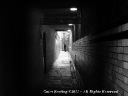 Lane behind the old Dolphin Inn Hotel.