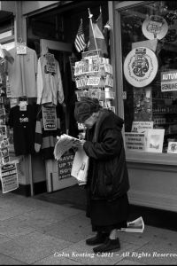 Outside "Reads" of Nassau Street.