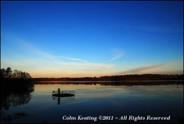 Boat launch in Silhouette