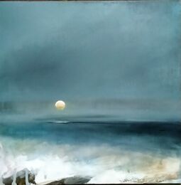Moonglade. Image size 305 x 305 mm. Framed 490mm x 490mm