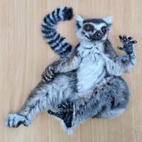 Leaping lemur