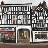 Sausage Shop and Half Moon