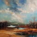 Beyond the heathland 76x76cm