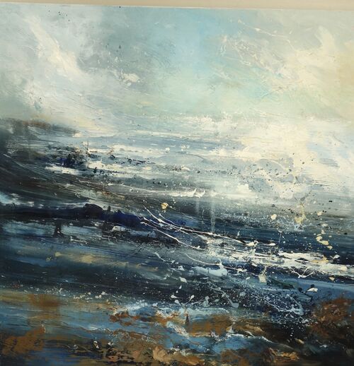 Lost in the storm 60x60cm