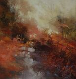 Sunrise reception 90x90cm