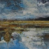 Winter estuary 80x80cm