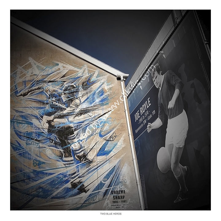 Two Blue Heros - Goodison Park, Everton FC