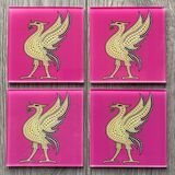 Liver Bird (pink) - set of 4