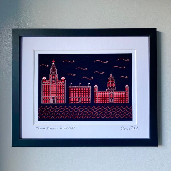 Three Graces Liverpool (red)