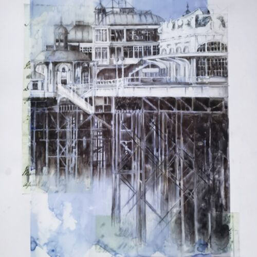 West Pier 34x25cm