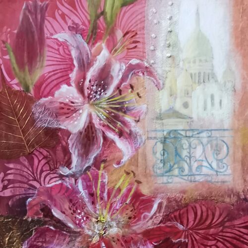 Montmartre with Lilies