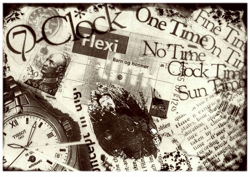 "Time" Handcrafted Photogram