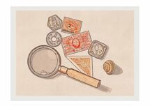 Stamps, Still Life