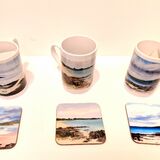 Sandgreen Mug and Coaster selection