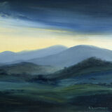 Evening over Castramont to the Galloway Hills