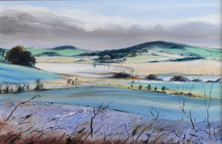 Winter Scene Across the Dee