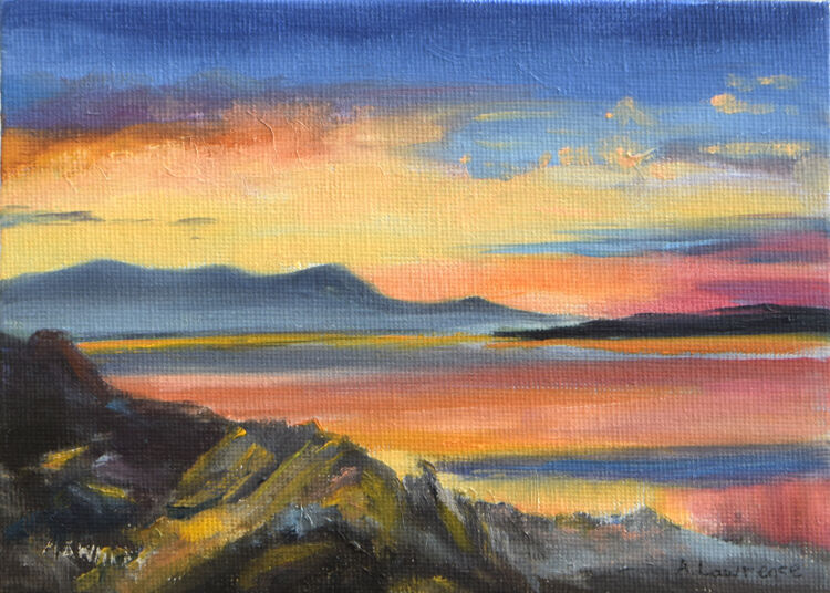 Sunset from Balcary Bay