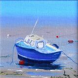 Blue Fishing Boat at the Isle