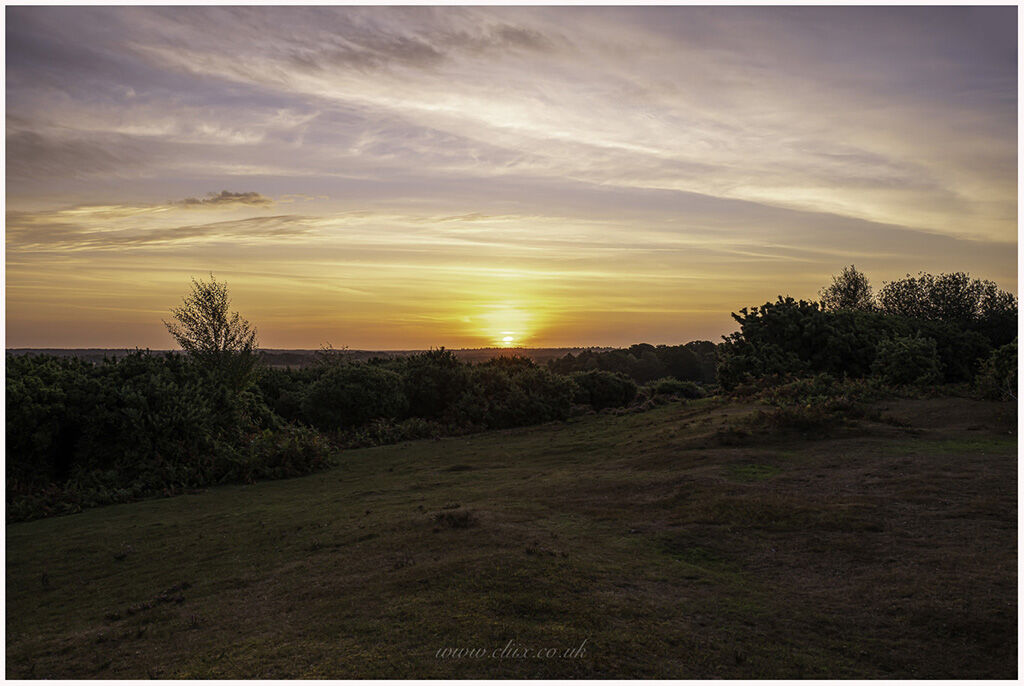 Sunrise on the Moors.