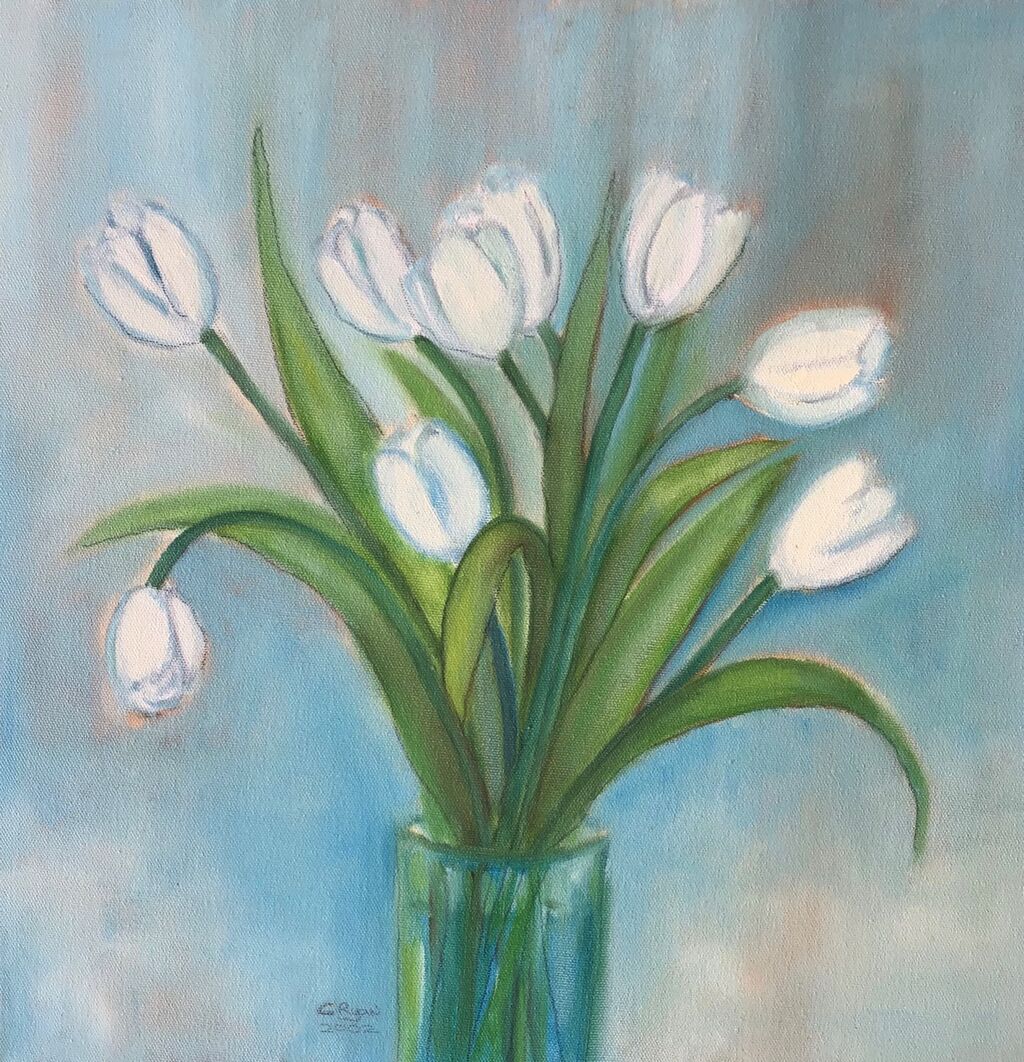 White tulips