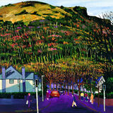 "Cavehill, Traffic and People", oil on canvas, 2001, 51 x 61cm