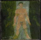 A Birch Stood My Jack, 20 x 20cm, oil on canvas (Crazy Jane W.B.Yeats)