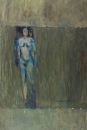 "Blue Girl", oil on board, 1974
