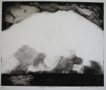 "Carlingford Mountains No.4" Etching 1979