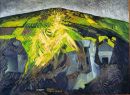 "Celtic Goddess 1" , oil on canvas, 36 x 50 inches, 1987