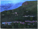 North Side Cave Hill, acrylic on paper, 44 x 56 cms