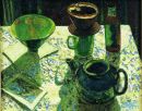 "Green Teapot Still Life", oil on canvas, 16 x 20 inches, 1997