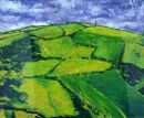"Hill near Roscarberry" , Acrylic on paper, 24 x 30 inches,1991,