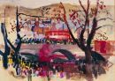 "Lord Mayors Parade" 1965, gouache on paper, 25cmx 33cm