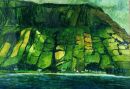 "Lurig Landscape" acrylic on paper, 15 x 21inches