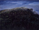 Misty Cave Hill, Mixed media on canvas 52 x 67 cms