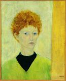 "Self Portrait, 1961" oil on board, 63 x 53 cms