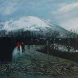 "Winter Waterworks" mixed media on paper 48 x 60cm 2018 Royal Ulster Academy , Ulster Museum