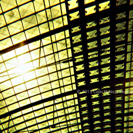 Sunlit bursts through the roof of Berlin Hauptbanhof