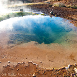Hot spring in the Haukadalur valley.