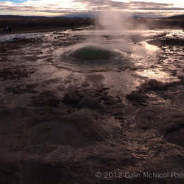 Strokkur Gesyir, Haukadalur geothermal area.