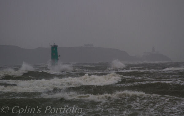 The North Bull Lighthouse on a windy winters day
