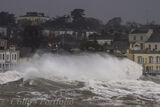 Heavy wave over-topping on the seafront