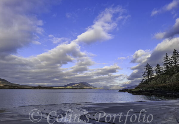 Looking out over Valencia Harbour from Trabaun beach