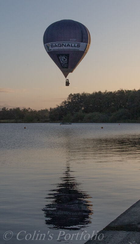 Floating above Lough Key