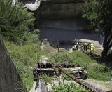 A view of the sledge from above, where it was used to haul food up to the Abbey.