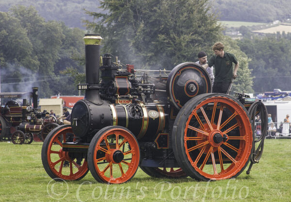 A 1917 Burrell steam engine
