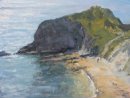 22. 'Sea sparkle, Man o War Cove' Oil 30x40cm