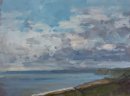 21. 'View across Lyme Bay' Oil 30x40cm